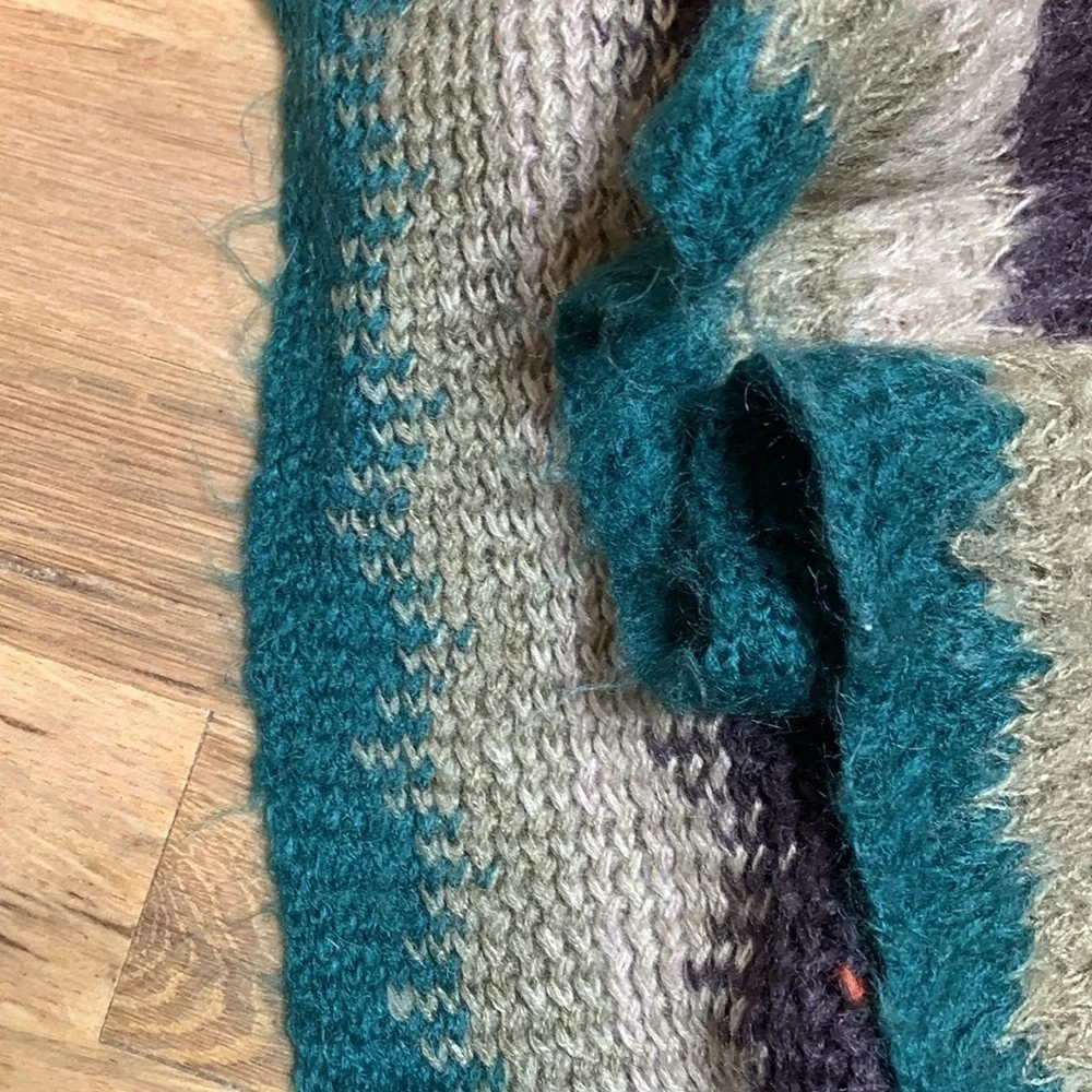 Darling Fuzzy Colorful Striped Infinity Scarf Women’s OS